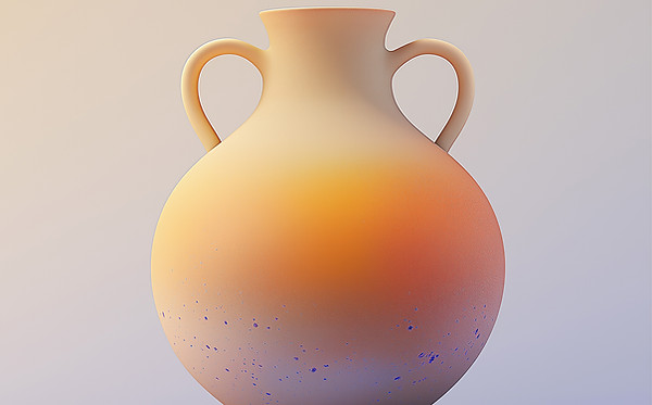 Gradient Ceramic Vase